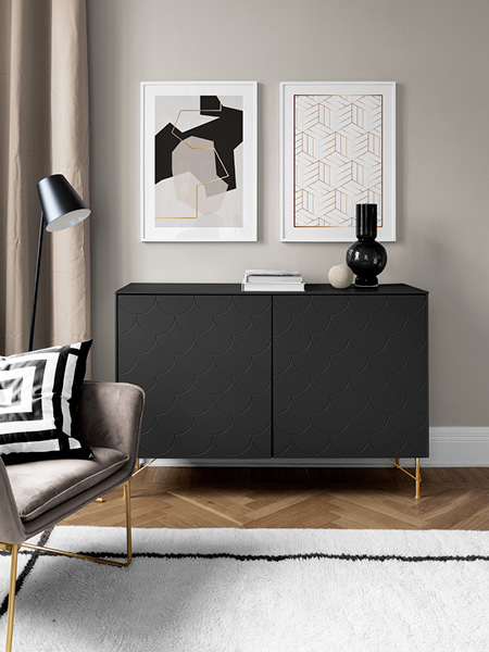 Pósters y cuadros plateado y dorado